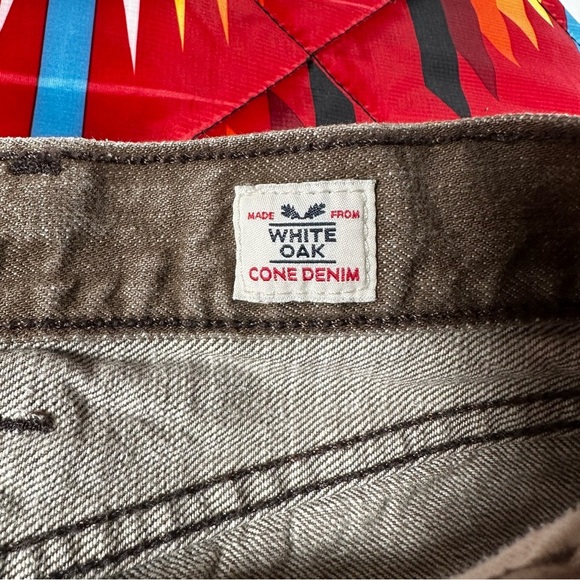 Levi's 501 White Oak Cone Denim Jeans 42x32 Button Fly 5 Pocket Tan Brown Work - Picture 10 of 12